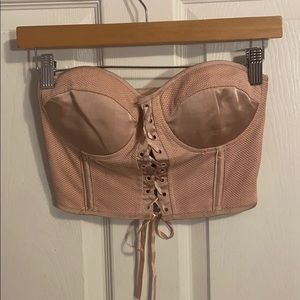 Charlotte Russe strapless crop top